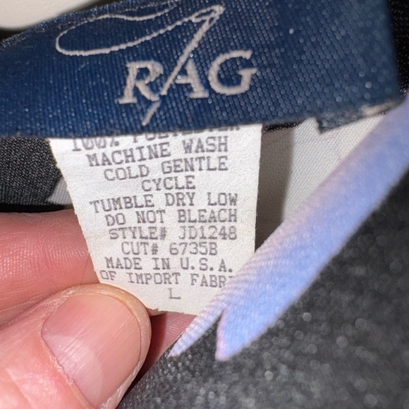 Floral Black, Navy and White Women's Dress - Picture 4 of 4